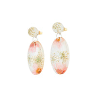 Flower Trap Resin Earrings - link has visual effect only