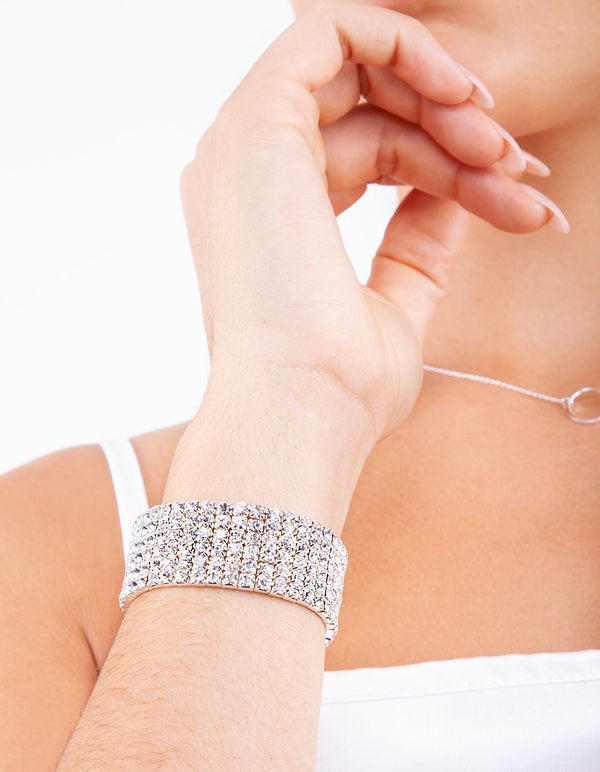 Silver Mixed Width Cup Chain Bracelet Pack