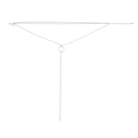 Silver Open Circle Multi Row Choker - link has visual effect only