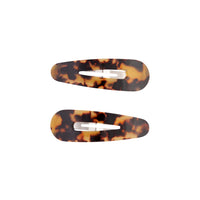 Acrylic Large Tortoiseshell Snap Clip Duo - link has visual effect only