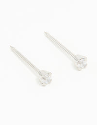 Surgical Stainless Steel 2MM Cubic Zirconia Piercing Stud - link has visual effect only
