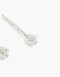 Surgical Stainless Steel 2MM Cubic Zirconia Piercing Stud - link has visual effect only