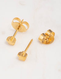 Gold 24K Star Piercing Stud 4mm - link has visual effect only