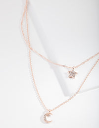 Rose Gold Starry Night Necklace - link has visual effect only