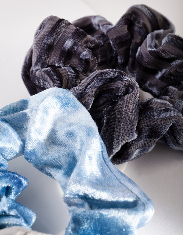 HESSN FB VLVT RIB BLUE 3PK SCR