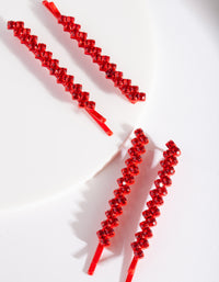 RED CM DIA ZIG ZAG HPIN 4PK - link has visual effect only