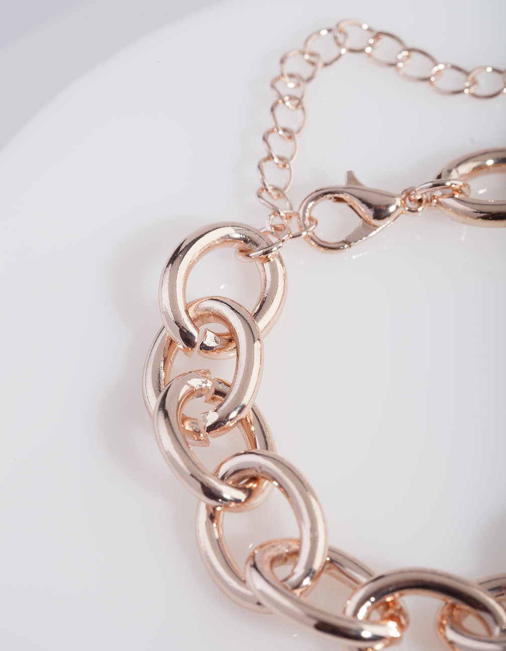 Rose Gold Chain Tassel Bracelet