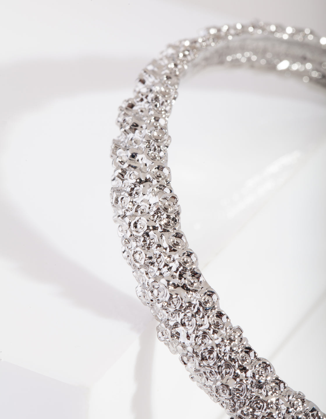 Silver Crater Bracelet