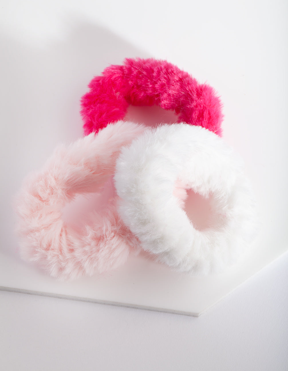 KIDS FB FUR 3 PK SCRUNCHIE