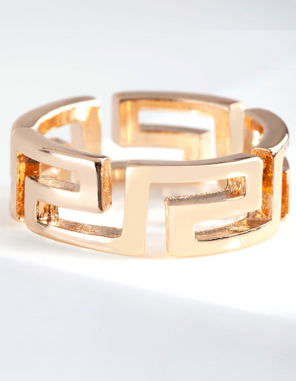 Gold Cut-Out Ancient Ring
