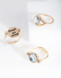 Gold Strength Flip Coin Ring Pack - link has visual effect only