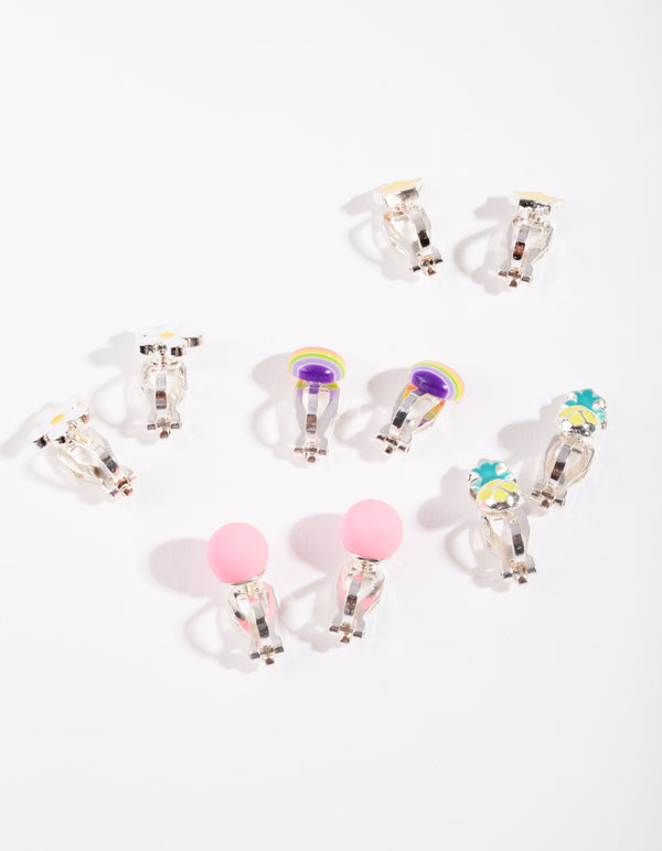 KIDS SS STR RNBW CLIP 5PK ER@