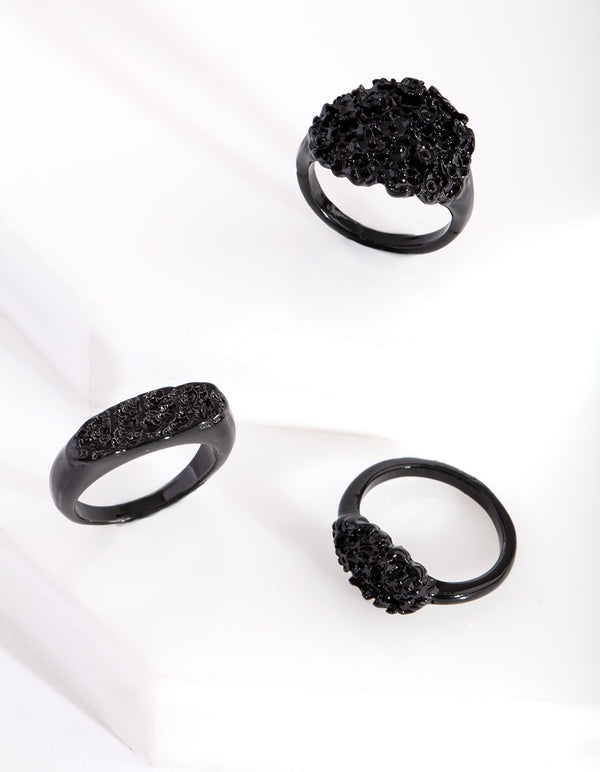 CRTR CM BLK RND CRATER 3PK RG