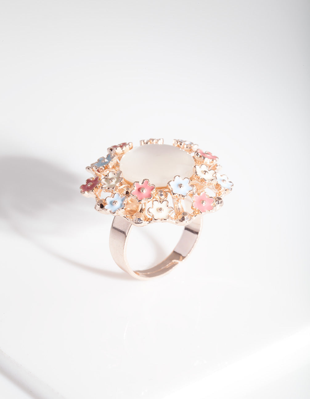 Multi Pastel Floral Ring