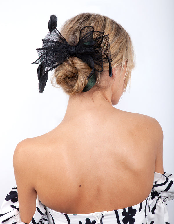 OCHR SINA BLK BOW CLIP