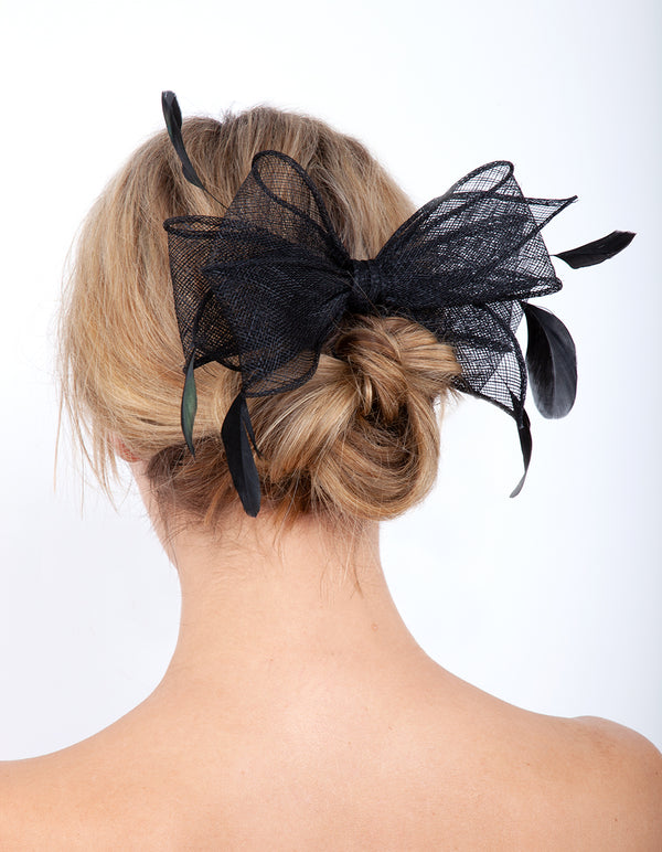 OCHR SINA BLK BOW CLIP