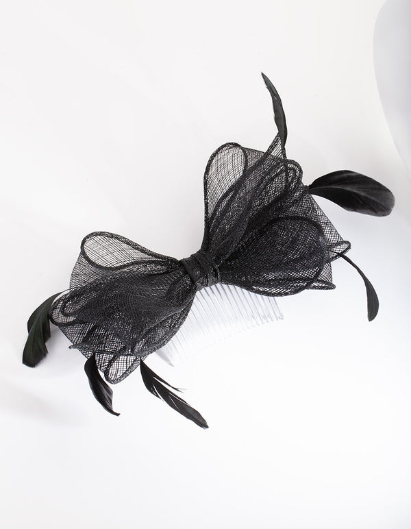 OCHR SINA BLK BOW CLIP