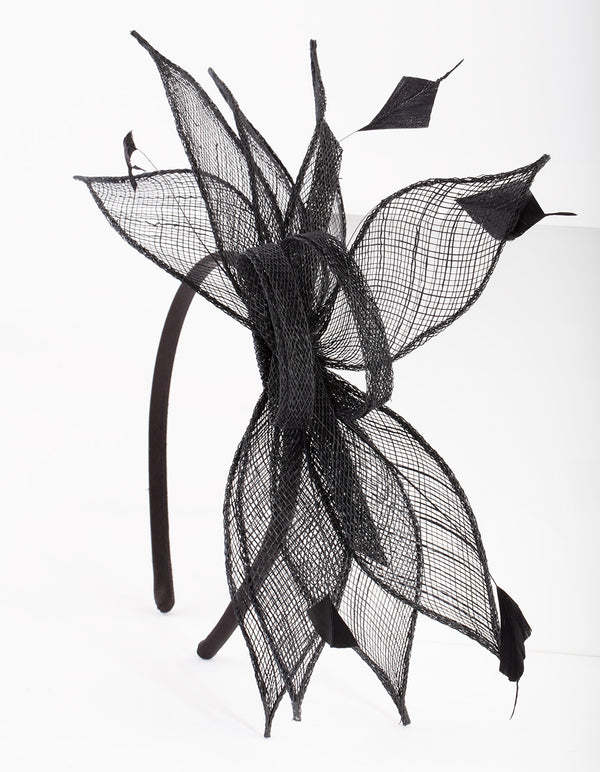 OCHR SINA BLK FTHR LEAF HB