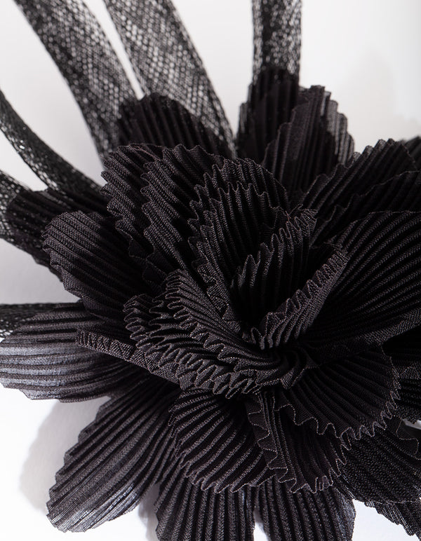 OCHR SINA BLK CRNKLD FLWR CLP