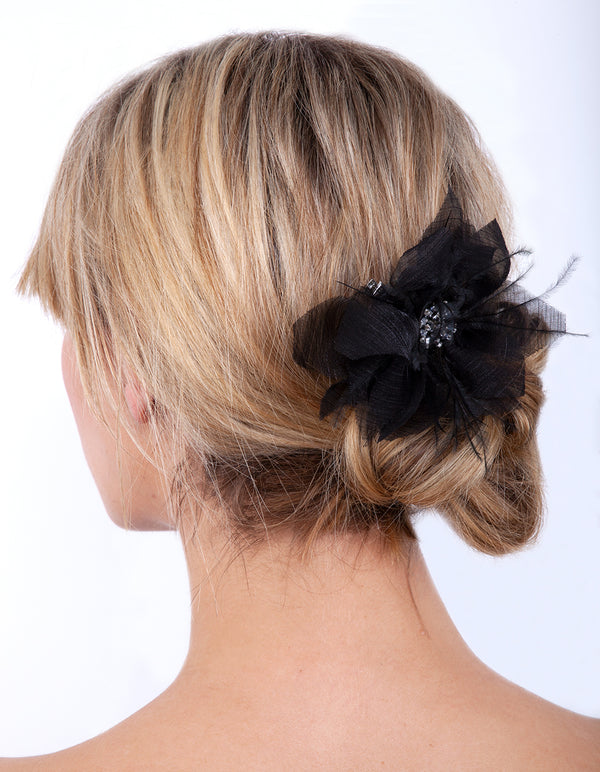 OCHR FT BLK FTHR FLWER CLP