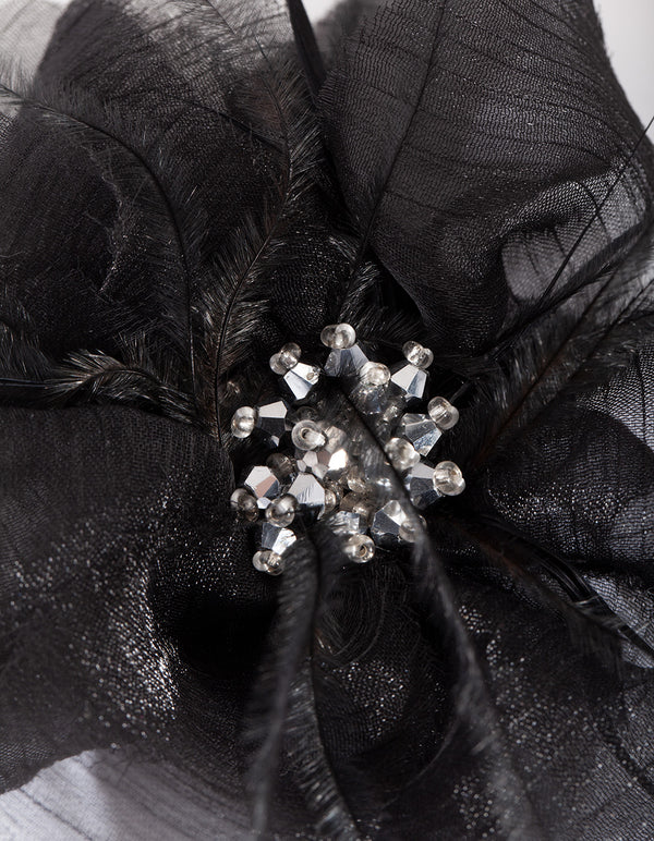 OCHR FT BLK FTHR FLWER CLP