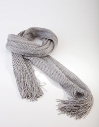 Silver Long Drape Scarf - link has visual effect only