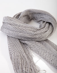 Silver Long Drape Scarf - link has visual effect only