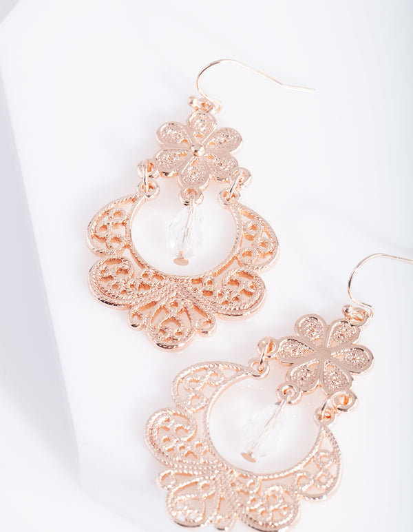 RGOLD RG FLOWER FILI DROP ER