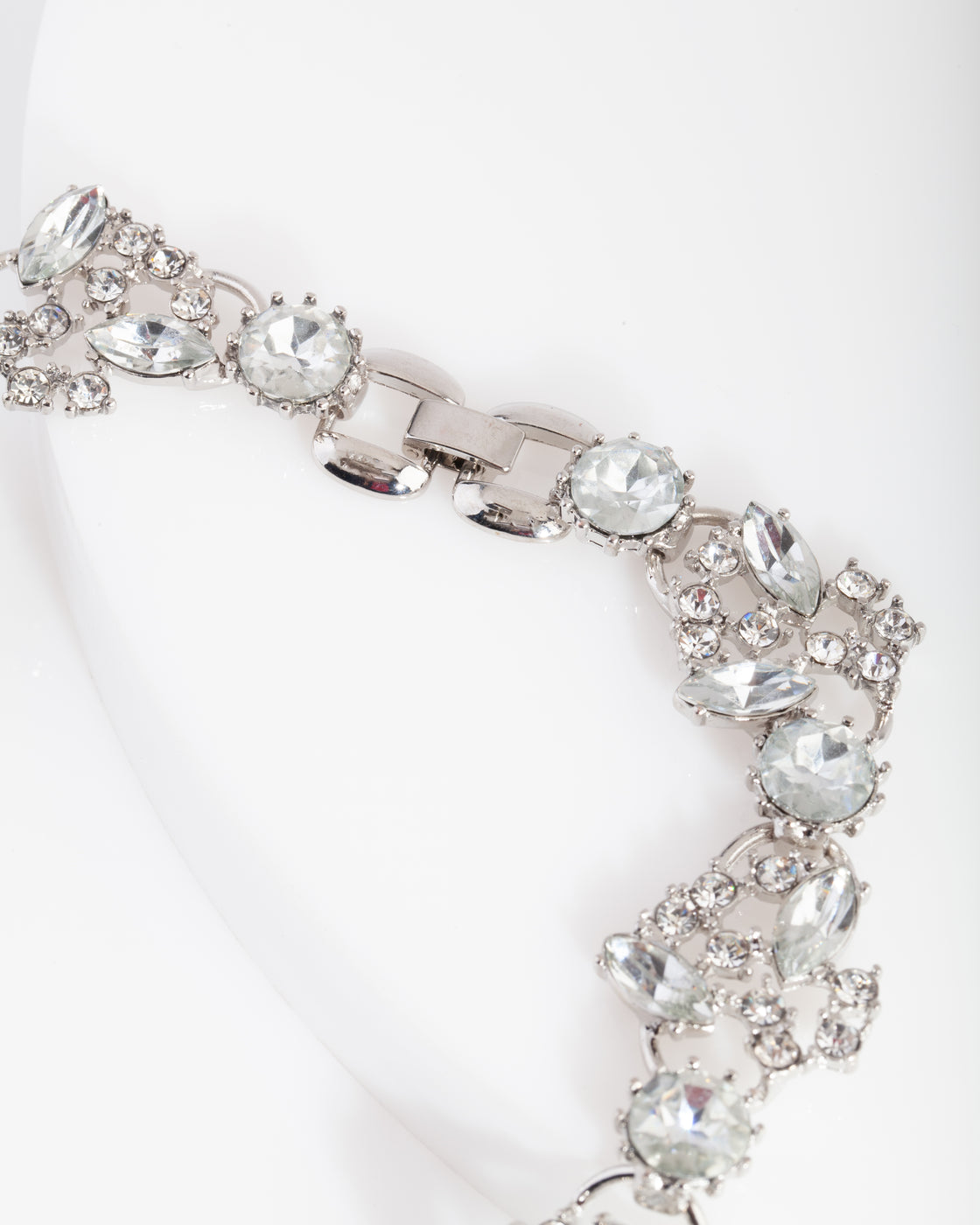 D&P SS MIXED STONE COLLAR NL