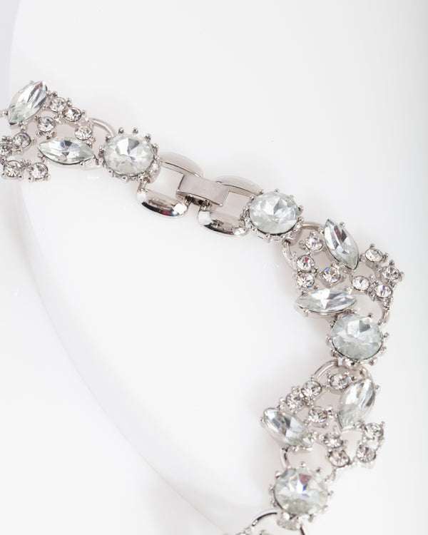 D&P SS MIXED STONE COLLAR NL