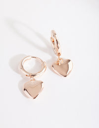 RGE RG HEART CHARM HUGGIE ER - link has visual effect only