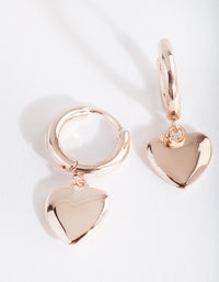 RGE RG HEART CHARM HUGGIE ER - link has visual effect only
