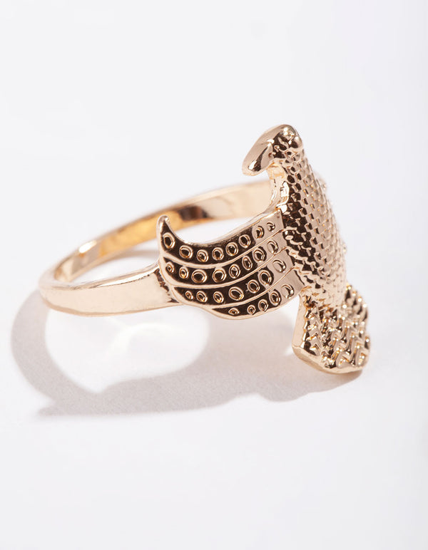 Gold Eagle Ring