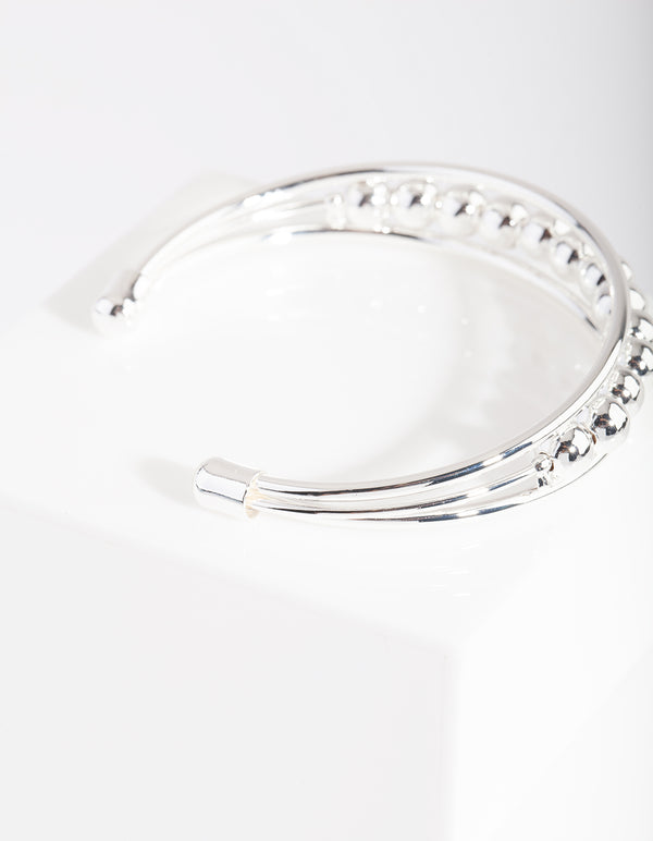 Silver Ball Arm Cuff