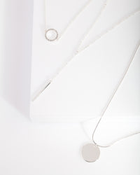 Silver Circle Choker Pack - link has visual effect only