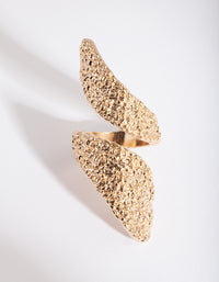 Gold Textured Wrap Ring - link has visual effect only