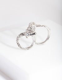 Silver Multi Finger Snake Ring - link has visual effect only