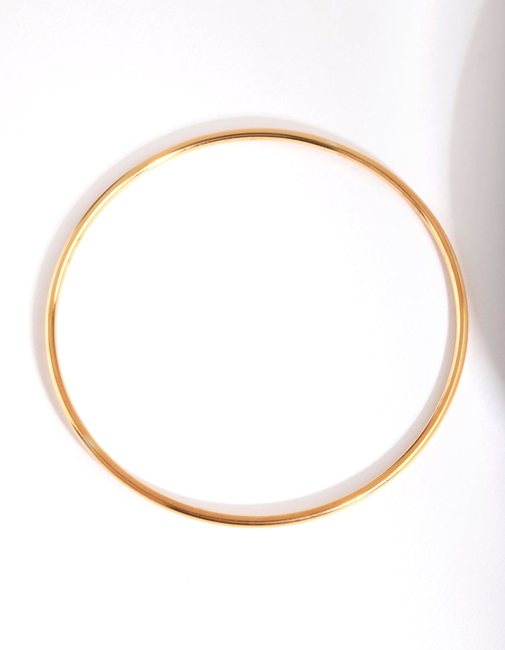 Gold Plated 2mm Round Bangle