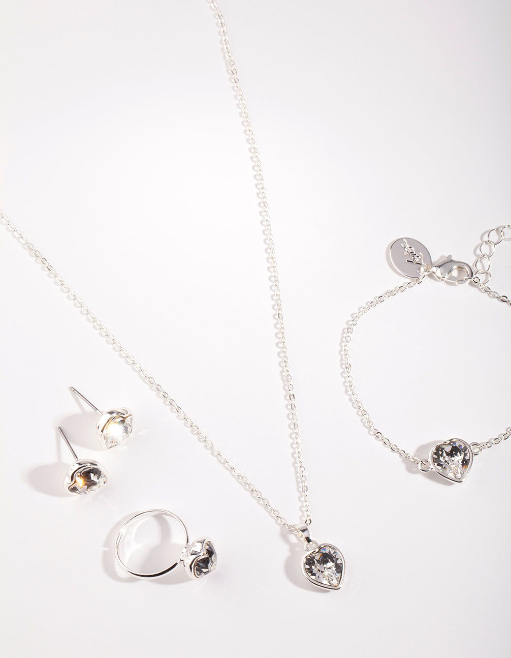Kids Silver Swarovski Set