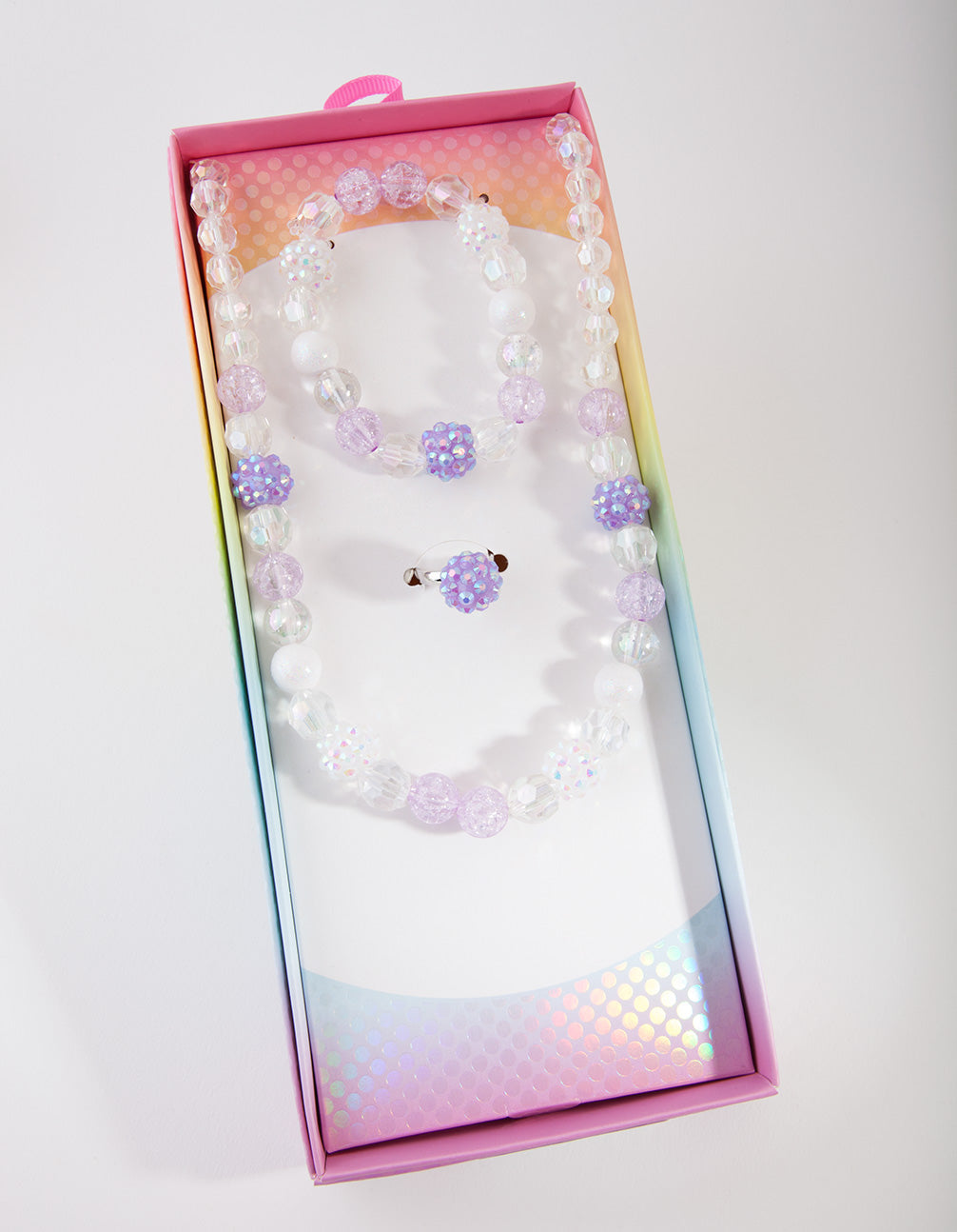 Kids Beaded Ball Jewellery Set
