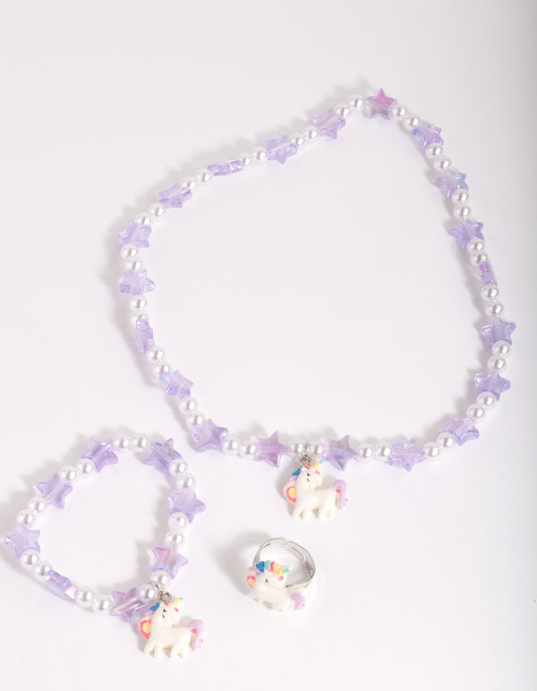Kids Beads and Stars Unicorn Jewellery Pack