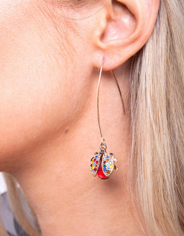 RED  SG LADY BUG DROP ER