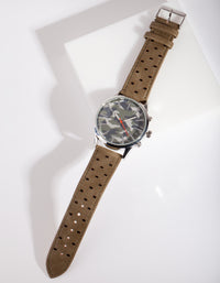 Silver Camo Print Watch - link has visual effect only
