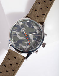 Silver Camo Print Watch - link has visual effect only