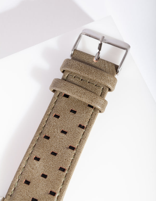 Silver Camo Print Watch
