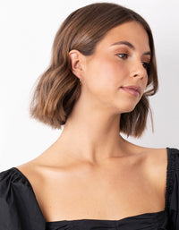 Gold Plated Sterling Silver 20mm Hoop Earrings - link has visual effect only