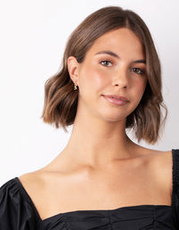 Gold Plated Sterling Silver Mini Dragon Drop Stud Earrings - link has visual effect only