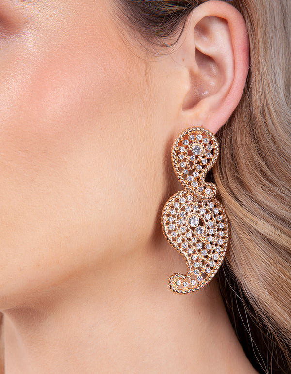 FGOLD SG PAISLEY DRP ER