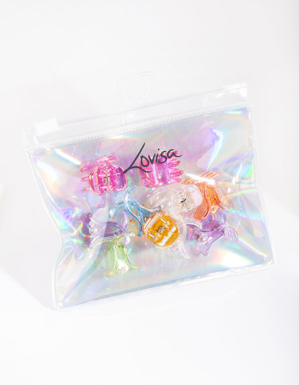 Kids Tiny Hair Claw Clips 10-Pack