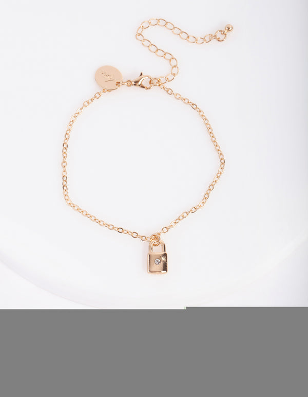 Mixed Metal Padlock Bracelet Pack